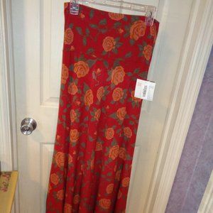 LuLaRoe maxi skirt size xsmall new with tags flowers very comfortable